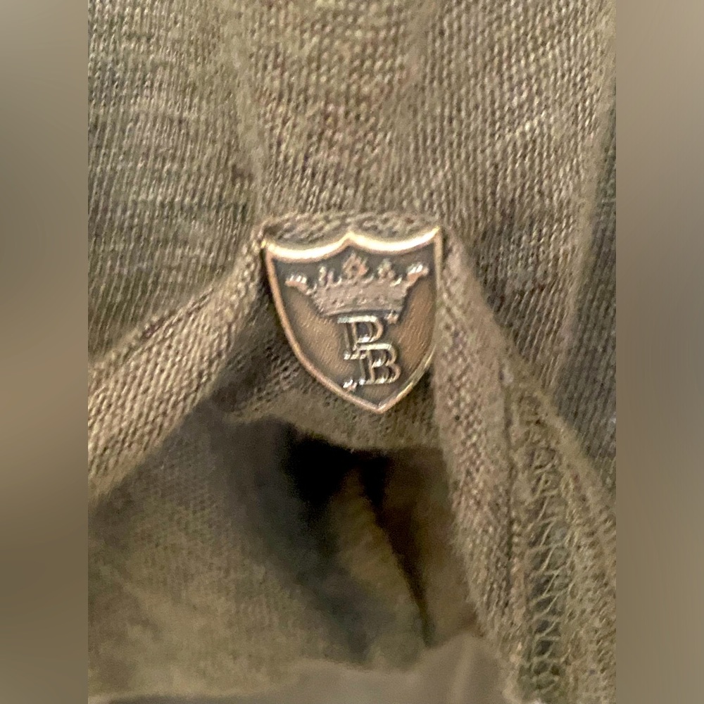 Military Pierre Balmain Olive green T-shirt w/ Chain mail & Shoulder pads - Picture 2 of 5